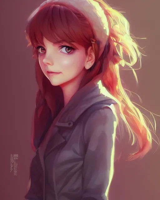 Image similar to anna faris, portrait shinkai makoto studio ghibli studio key hideaki anno sakimichan stanley artgerm lau rossdraws james jean marc simonetti elegant highly detailed digital painting artstation pixiv