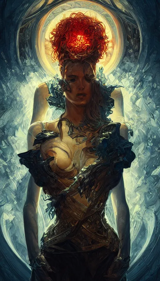 Prompt: hate, fame of thrones, lord of daggers, neon, fibonacci, sweat drops, insane, intricate, highly detailed, digital painting, artstation, concept art, smooth, sharp focus, illustration, Unreal Engine 5, 8K, art by artgerm and greg rutkowski and alphonse mucha