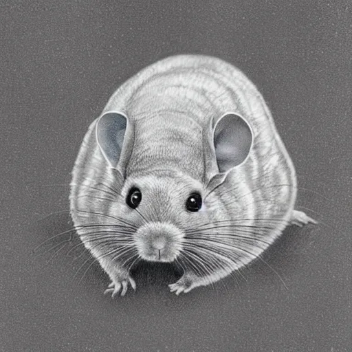 Prompt: 'after life is over it is all over. the universe might not as well not exist after it all ends because you will no longer exist because you will be non-existent for eternity!', a drawing of a chinchilla, very interesting.