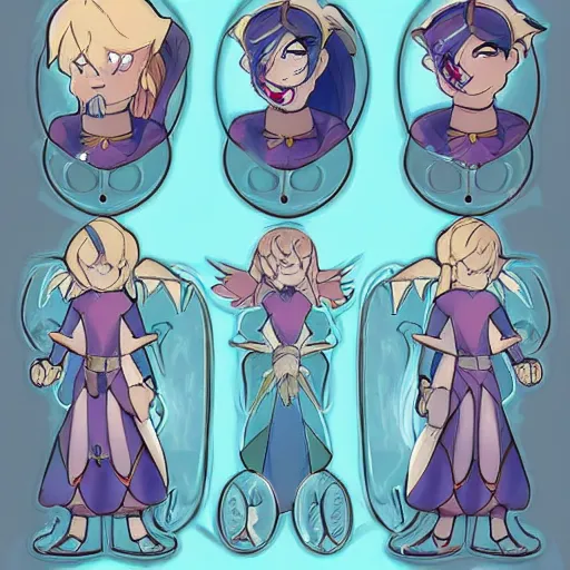 Image similar to magical amulet reference sheet,