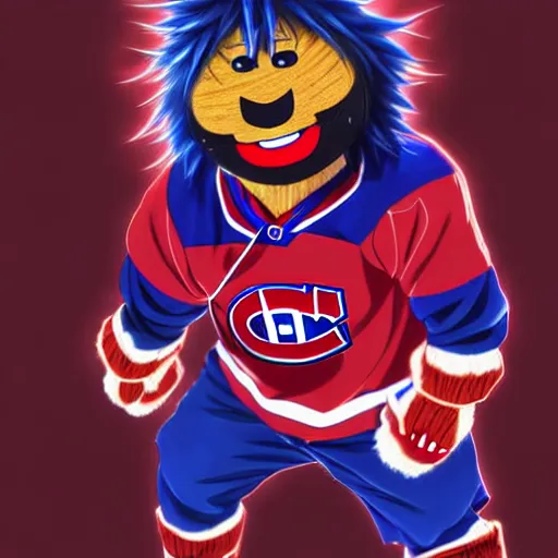 Image similar to anime Portrait of Youppi the Habs Montreal Canadiens Mascot as an evolved powerful Akira character, highly detailed anime, smooth, sharp focus, dynamic lighting, intricate, trending on ArtStation, illustration ghost in the shell, art by WLOP