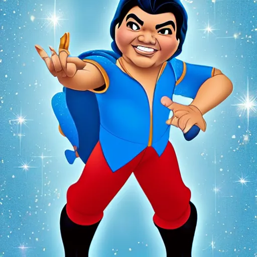 Prompt: george lopez as a disney princess