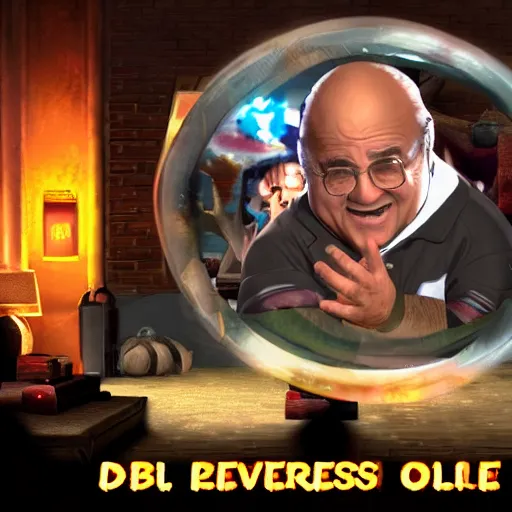 Prompt: videogame screenshot of danny devito in the darkness 2 ( 2 0 1 2 )