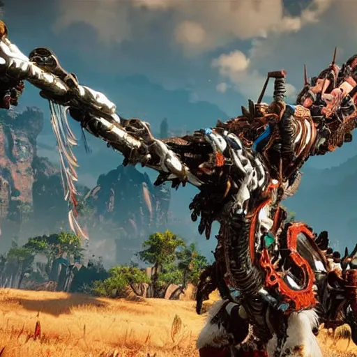 Image similar to horizon zero dawn enemy boss