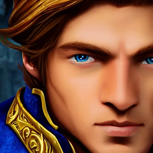 Prompt: anduin wrynn, beatiful young man, photorealistic, ultra detailed, 4 k