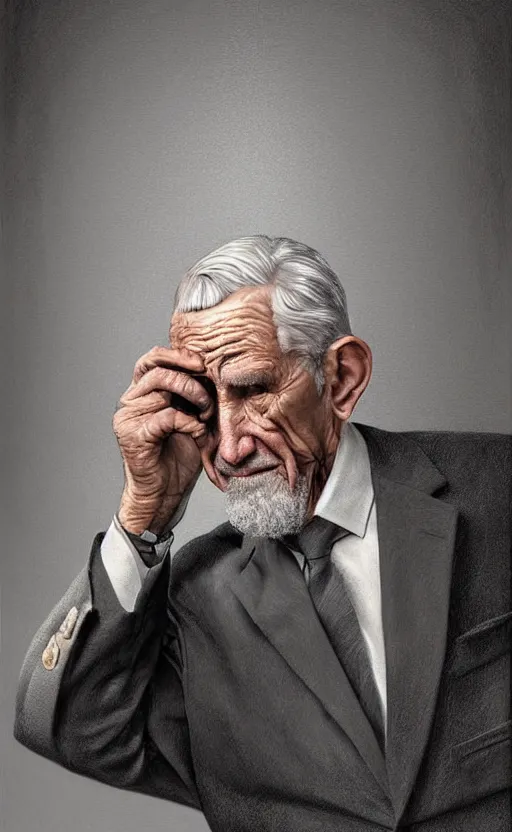 Prompt: old man doing hard work do what we can then leave it to god non - fiction elegant highly detailed digital painting 8 k uhd highly consistent object intricate sharp focus illustration highly anatomy form with remove unused object and delete duplicate body and hand rendering by octane, art by robin eley, paul lung, samuel silva