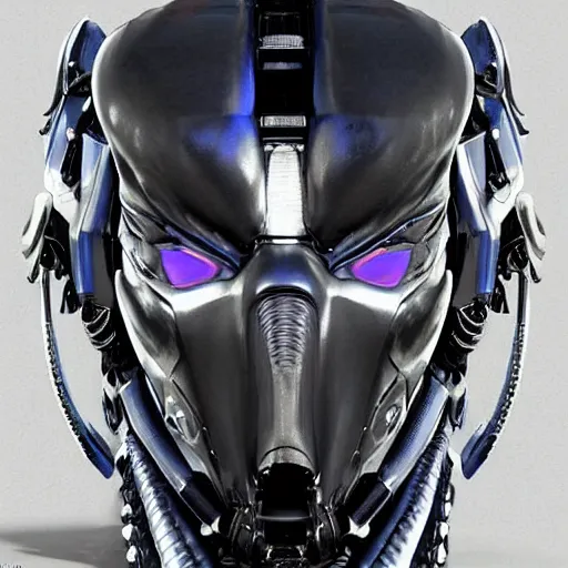 Prompt: a mecha version of a queen bust, with a nose ring piercing, tribal scarring, very symmetrical, highly detailed, by vitaly bulgarov, by joss nizzi, by ben procter, by steve jung, concept art, quintessa, metal gear solid, transformers cinematic universe, concept art world, pinterest, artstation, unreal engine