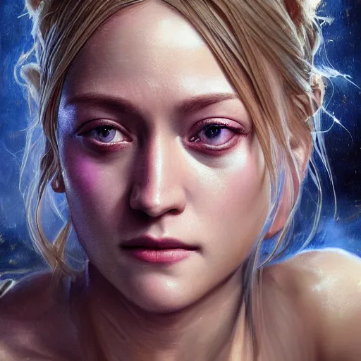 Image similar to Olivia Taylor Dudley as Yuno Gasai, detailed, centered, digital painting, artstation, concept art, donato giancola, Joseph Christian Leyendecker, WLOP, Boris Vallejo, Breathtaking, 8k resolution, extremely detailed, beautiful, establishing shot, artistic, hyperrealistic, beautiful face, octane render, cinematic lighting, dramatic lighting, masterpiece