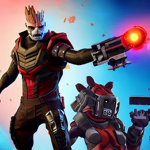 Image similar to ronin from guardians of the galaxy in fortnite