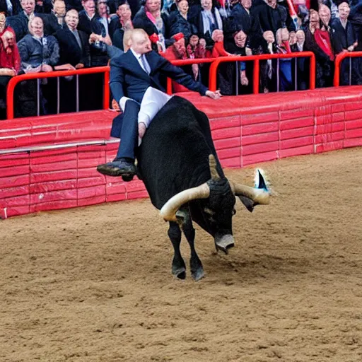 Image similar to vladimir putin riding a bull