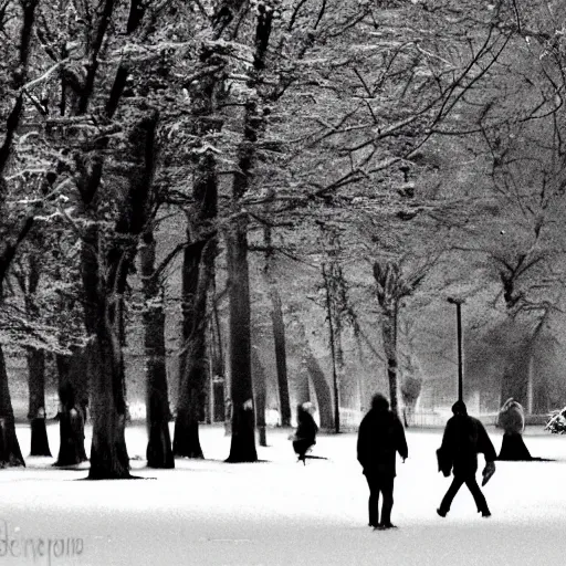 Prompt: rencontre nocturne au bois de boulogne