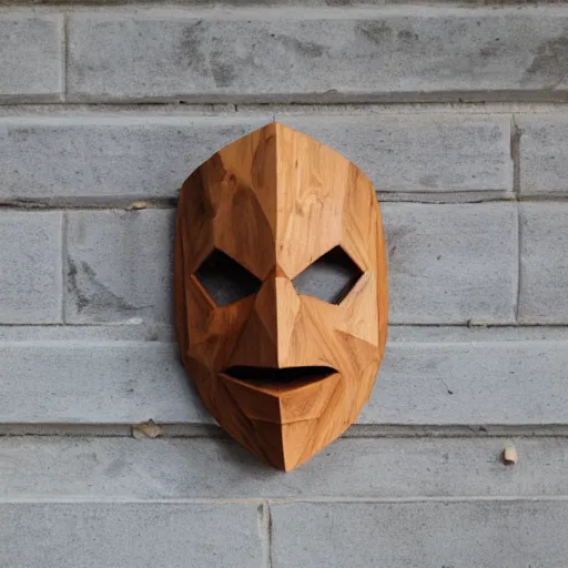 Prompt: hive mind wooden mask