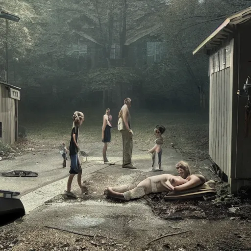 Prompt: artwork by Gregory Crewdson