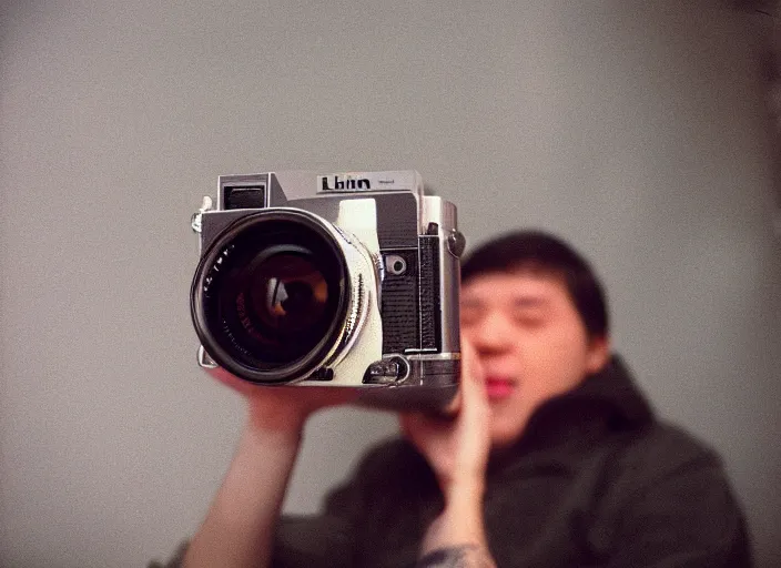 Image similar to portrait of a minion, Photographed with Leica Summilux-M 24 mm lens, ISO 100, f/8, Portra 400