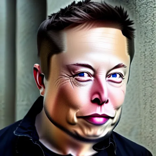 Image similar to elon musk in viking portrait tattooed face blue eyes side profile close up