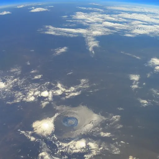 Image similar to real shape of the earth seen from 7 0 0 0 0 0 ft high