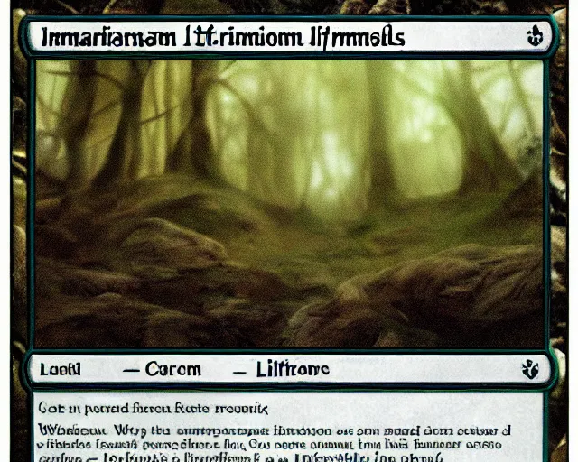 Prompt: incantation at the liminal forest