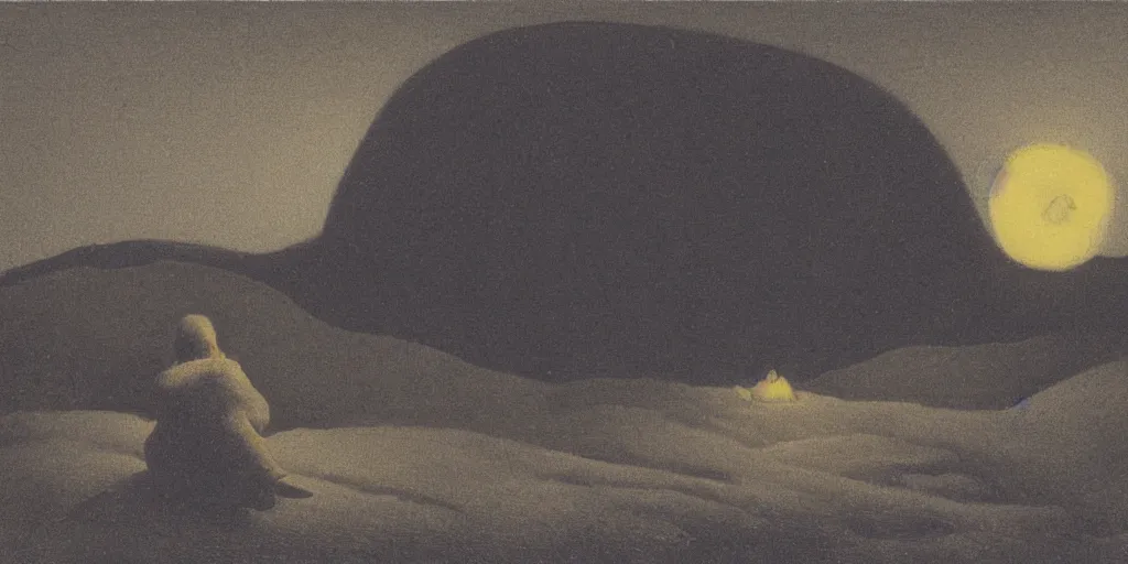 Image similar to strange aura in the style of Theodor Severin Kittelsen