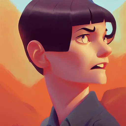 Image similar to face icon stylized minimalist pulp fiction, loftis, cory behance hd by jesper ejsing, by rhads, makoto shinkai and lois van baarle, ilya kuvshinov, rossdraws global illumination