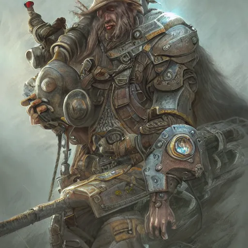 Image similar to Engineer, high resolution fantasy concept art, realistic, intricate details, soft lighting