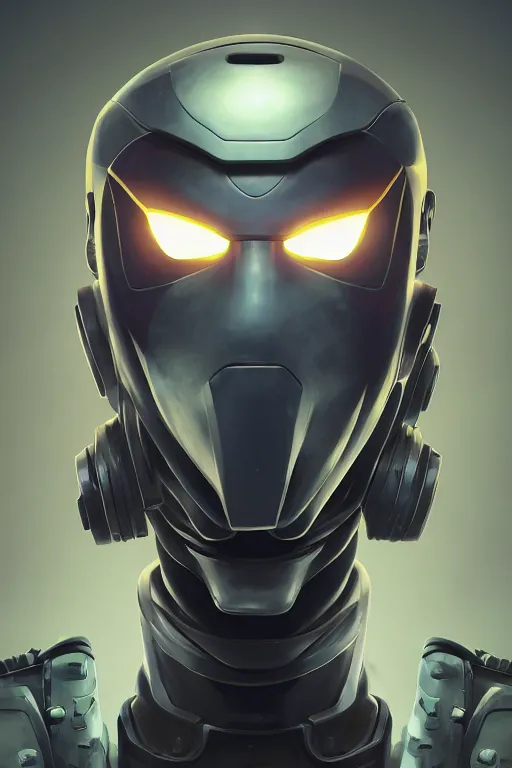 Image similar to epic mask helmet robot ninja portrait stylized as fornite style game design fanart by concept artist gervasio canda, behance hd by jesper ejsing, by rhads, makoto shinkai and lois van baarle, ilya kuvshinov, rossdraws global illumination radiating a glowing aura global illumination ray tracing hdr render in unreal engine 5