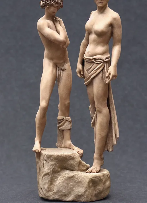 Prompt: Image on the store website, eBay, Full body, 80mm resin figure model of Ancient Roman Citizens