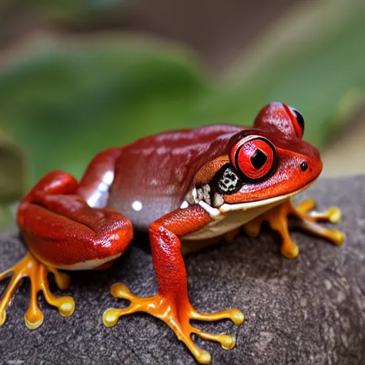 Image similar to a red frog