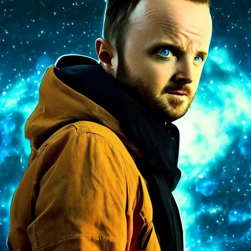 Prompt: a detailed 35mm photograph of half aaron paul + half extraterrestrial aliens, photo realism, realistic, 8k, artstation, cg soceity, national geographic, award-winning photgraphy, bad breaks and breaking badly, galactic modifier