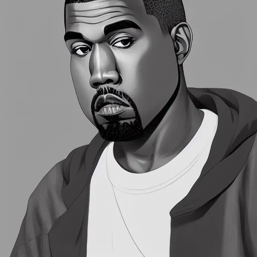 Image similar to anime, kanye west as a japanese character, extremely detailed eyes, fantastic details full face, mouth, trending on artstation, pixiv, cgsociety, hyperdetailed Unreal Engine 4k 8k ultra HD, Stanley Artgerm Lau, WLOP, Rossdraws, James Jean Marc Simonetti Ruan Jia and Mandy Jurgens and Artgerm and William-Adolphe Bouguerea Sakimichan