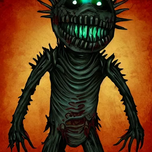 Prompt: Scary monster in the style of the game Dead Space, scary, nasty, blood, flesh, bones, sinew, dark, scary, depressing, flashlight, fear