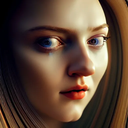 Prompt: hyperrealism photography computer simulation visualisation of parallel universe cgi scene with beautiful highly detailed ukrainian woman by caravaggio wearing neofuturistic neural interface by josan gonzalez - s 1 5 0