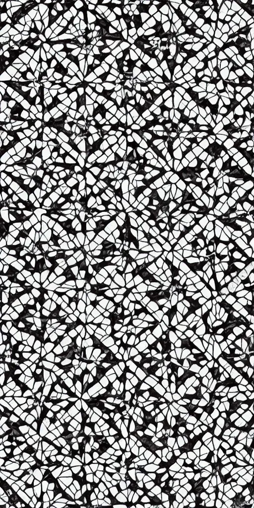 Prompt: highly detailed black and white geometric mosaique, hexagon, high contrast, no curves, sacred geometry, sharp angles, symmetry, order
