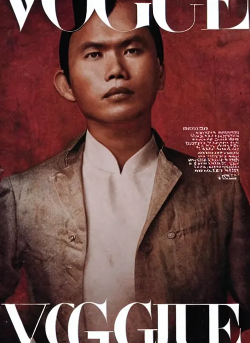 Image similar to Andres Bonifacio on the cover of Vogue