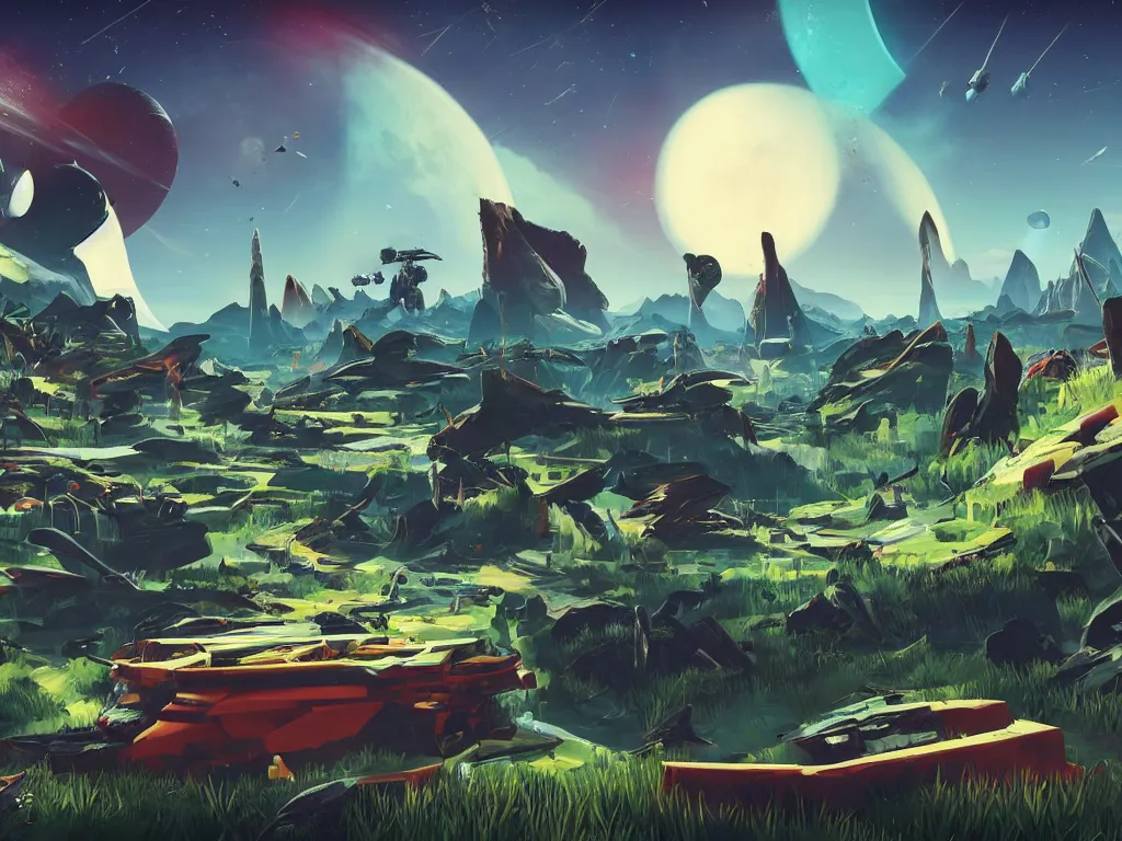 Image similar to no mans sky vibes