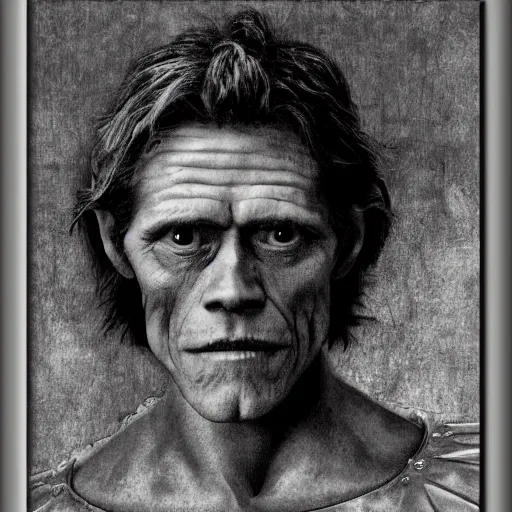 Prompt: willem dafoe in davinci style