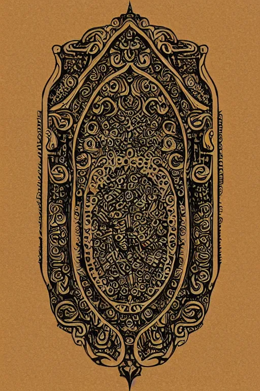 Image similar to a sticker illustration of a portal, highly detailed, elegant, intricate