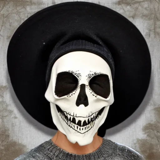 Image similar to wicher hat, spooky style