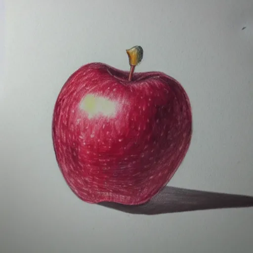 Prompt: a sketch of an apple