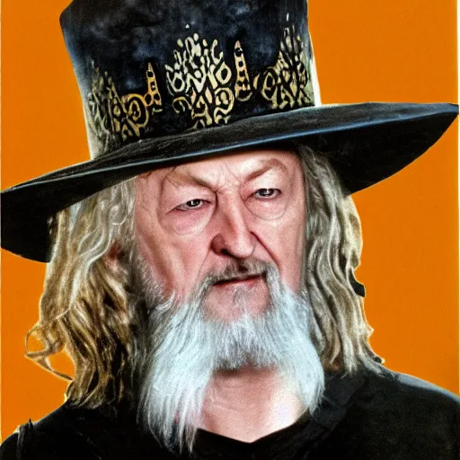 Image similar to theoden king of rohan wearing sombrero