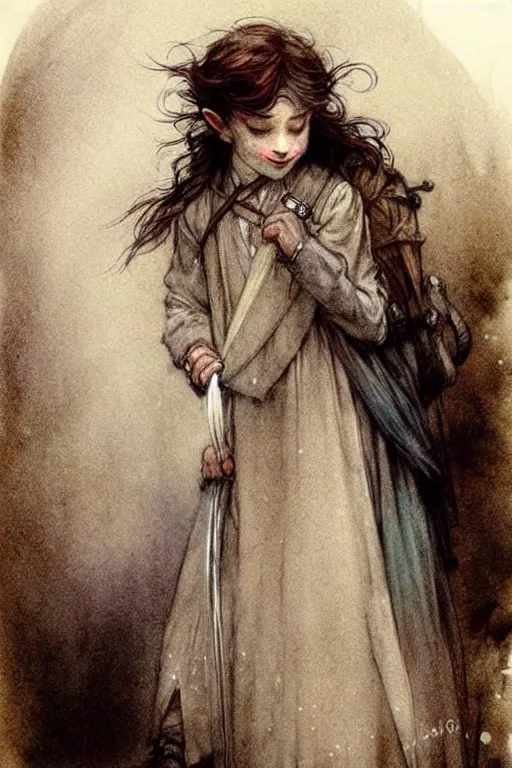 Image similar to (((((1950s lord of the rings fairy tale wizard . muted colors.))))) by Jean-Baptiste Monge !!!!!!!!!!!!!!!!!!!!!!!!!!!