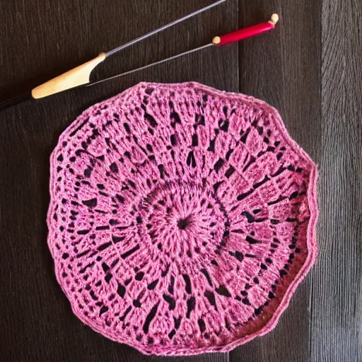 Prompt: pattern yarn and crochet hook