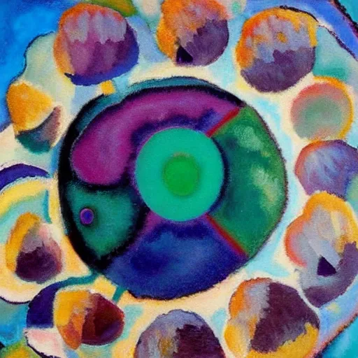 Image similar to the death star, in the shape of a pinecone, painting by kandinsky, high quality, uhd 8 k, beautiful