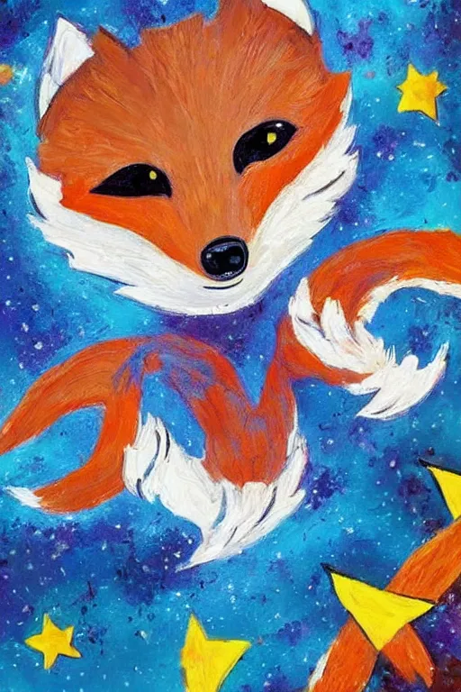 Image similar to 🦊🚀🎨🖌️