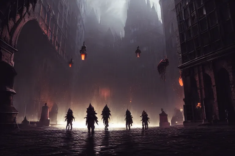 Image similar to the urban dark souls street, ideal pixar style, volumetric lighting, epic composition, hyper detailed, ultra realistic, sharp focus, octane render, volumetric, ray tracing, artstation trending, inspired by tasteless tv shows, sense of awe, 4 k