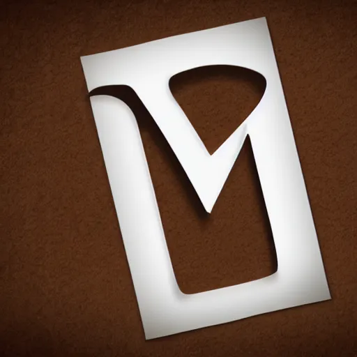 Prompt: graphic design featuring the letter m