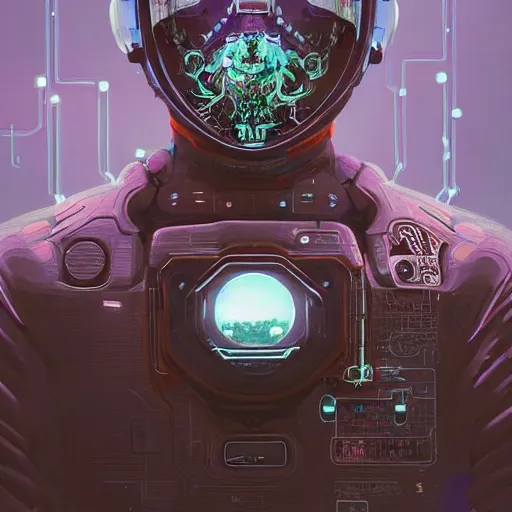 Image similar to hyperrealistic portrait of a squid monster astronaut, full body portrait, well lit, intricate abstract. cyberpunk, intricate artwork, by Tooth Wu, wlop, beeple. octane render,in the style of Jin Kagetsu, James Jean and wlop, highly detailed, sharp focus, intricate concept art, digital painting, ambient lighting, 4k, artstation