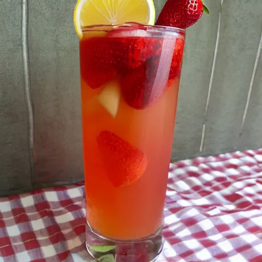 Prompt: strawberry lemonade by tito's vodka
