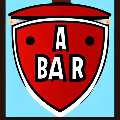 Prompt: bar magnet on a shield, vector icon