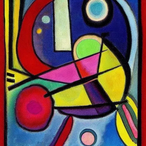 Image similar to a painting by kandinsky