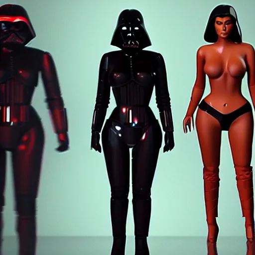 Image similar to kim kardashian in star wars as an evil sith, 8k resolution, full HD, cinematic lighting, award winning, anatomically correct